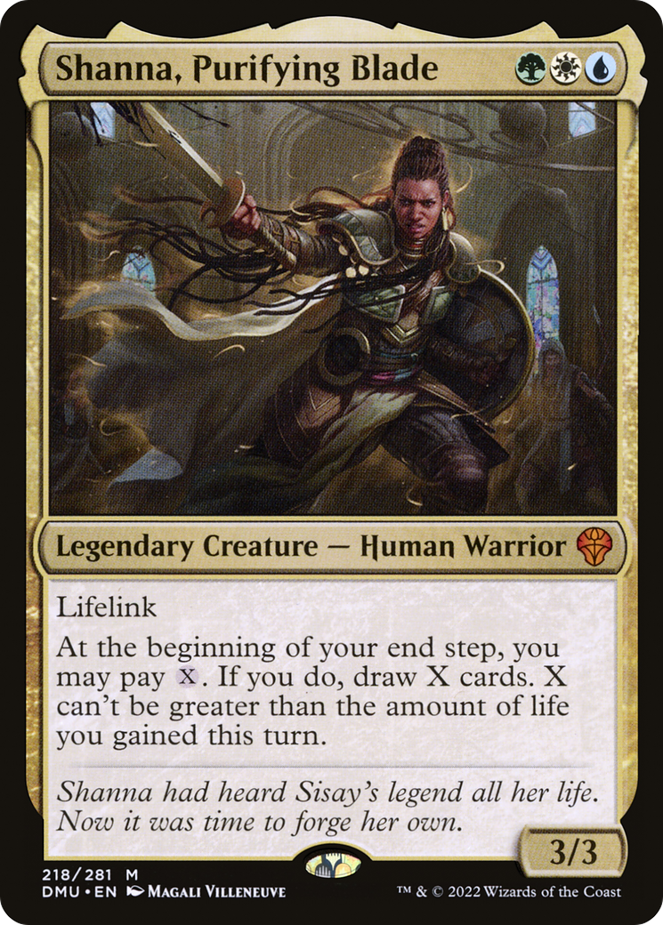 Shanna, Purifying Blade (DMU-218) [Dominaria United] Foil