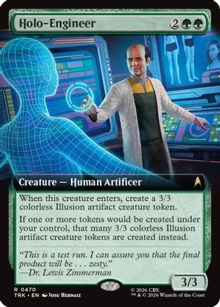 Holo-Engineer (Extended Art) (TRK-470) [Star Trek]