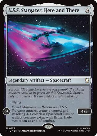 U.S.S. Stargazer, Here and There (Surge Foil) (TRC-129) [Commander: Star Trek] Foil