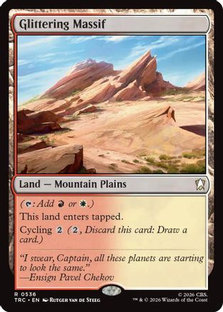 Glittering Massif (Surge Foil) (TRC-536) [Commander: Star Trek] Foil