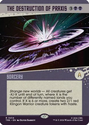The Destruction of Praxis (Showcase) (TRK-414) [Star Trek]