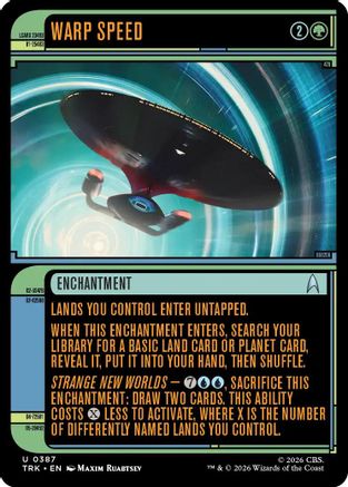 Warp Speed (Showcase) (TRK-387) [Star Trek]