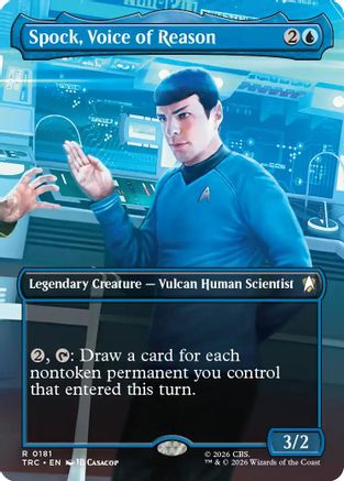 Spock, Voice of Reason (Borderless) (TRC-181) [Commander: Star Trek] Foil