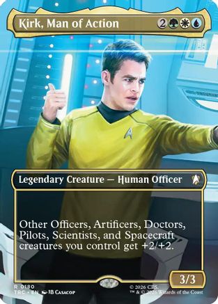 Kirk, Man of Action (Borderless) (TRC-180) [Commander: Star Trek]