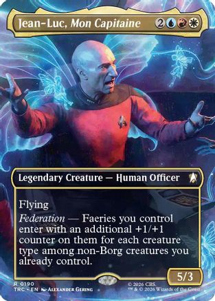 Jean-Luc, Mon Capitaine (Borderless) (TRC-190) [Commander: Star Trek]