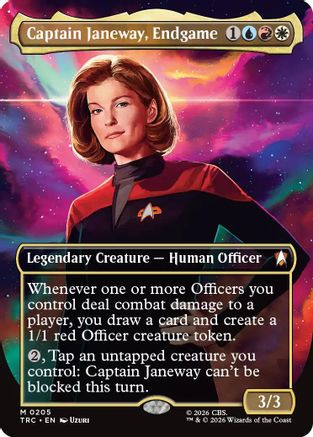 Captain Janeway, Endgame (Borderless) (TRC-205) [Commander: Star Trek] Foil