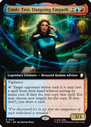 Cmdr. Troi, Outgoing Empath (Extended Art) (TRC-315) [Commander: Star Trek]