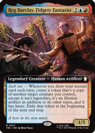 Reg Barclay, Fidgety Fantasist (Extended Art) (TRC-327) [Commander: Star Trek]