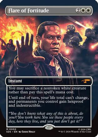 Flare of Fortitude (Borderless) (SDS-002) [Star Trek: Stardates] Foil