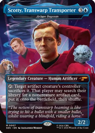 Scotty, Transwarp Transporter - Arcum Dagsson (Borderless) (SDS-007) [Star Trek: Stardates] Foil