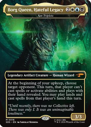 Borg Queen, Hateful Legacy - Sen Triplets (Borderless) (SDS-016) [Star Trek: Stardates] Foil