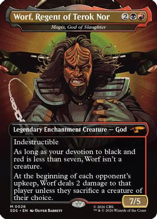Worf, Regent of Terok Nor - Mogis, God of Slaughter (Borderless) (SDS-026) [Star Trek: Stardates]