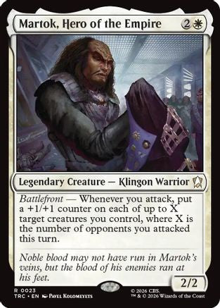 Martok, Hero of the Empire (TRC-023) [Commander: Star Trek]