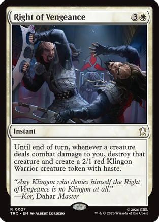 Right of Vengeance (TRC-027) [Commander: Star Trek]