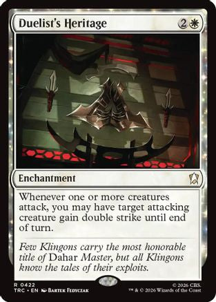 Duelist's Heritage (TRC-422) [Commander: Star Trek]