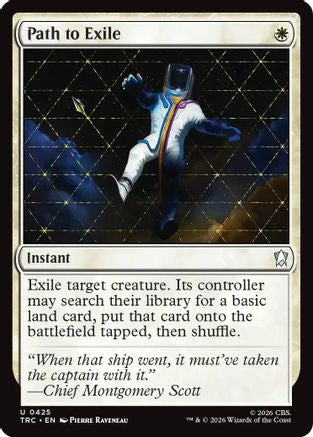 Path to Exile (Surge Foil) (TRC-425) [Commander: Star Trek] Foil