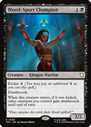 Blood-Sport Champion (Surge Foil) (TRC-058) [Commander: Star Trek] Foil