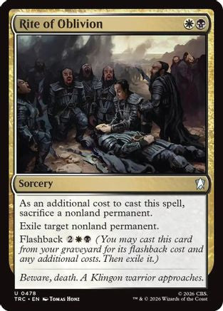 Rite of Oblivion (TRC-478) [Commander: Star Trek]