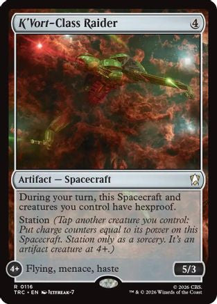 K'Vort-Class Raider (Surge Foil) (TRC-116) [Commander: Star Trek] Foil