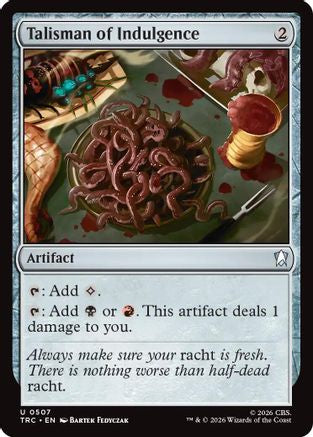 Talisman of Indulgence (Surge Foil) (TRC-507) [Commander: Star Trek] Foil