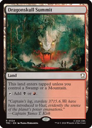 Dragonskull Summit (Surge Foil) (TRC-524) [Commander: Star Trek] Foil