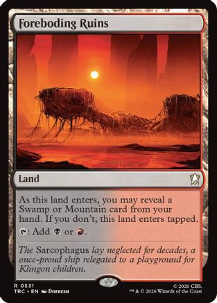 Foreboding Ruins (Surge Foil) (TRC-531) [Commander: Star Trek] Foil