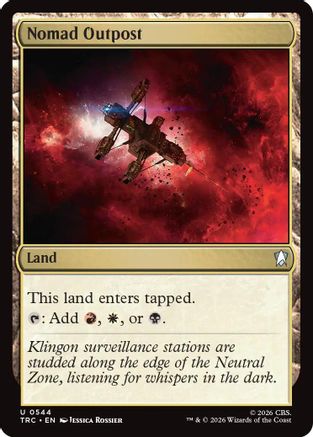 Nomad Outpost (Surge Foil) (TRC-544) [Commander: Star Trek] Foil