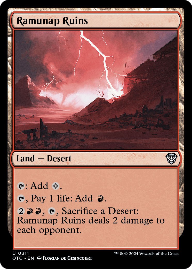 Ramunap Ruins (OTC-311) [Outlaws of Thunder Junction Commander]