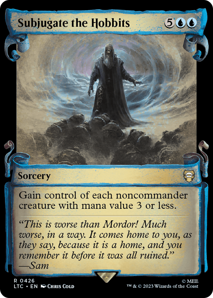 Subjugate the Hobbits (Showcase Scrolls) (LTC-426) [Tales of Middle-earth Commander] Foil