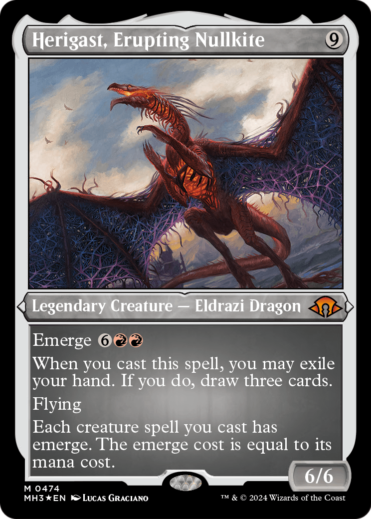 Herigast, Erupting Nullkite (Foil Etched) (MH3-474) [Modern Horizons 3] Foil