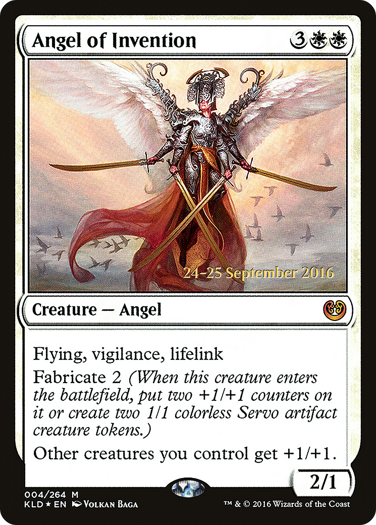 Angel of Invention (PRE-004) [Kaladesh Promos] Foil