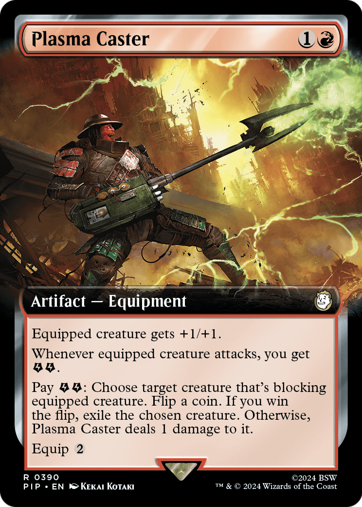 Plasma Caster (Extended Art) (PIP-390) [Fallout] Foil