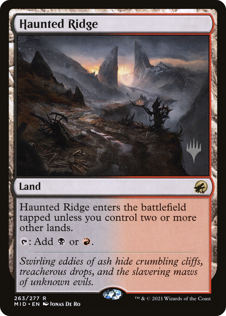 Haunted Ridge (PPMID-263) [Promo Pack: Innistrad: Midnight Hunt Promos]