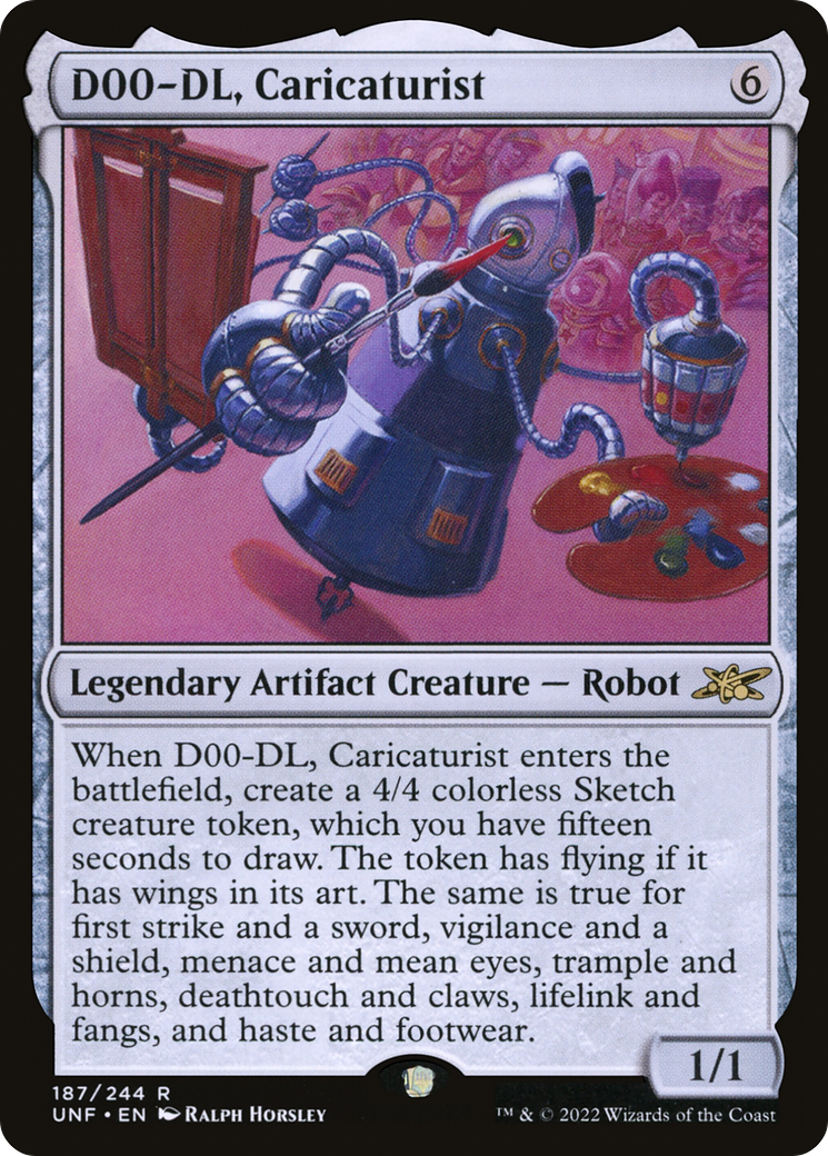D00-DL, Caricaturist - Foil [Unfinity]