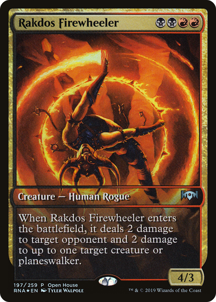Rakdos Firewheeler (OHP-197) [Ravnica Allegiance Promos] Foil