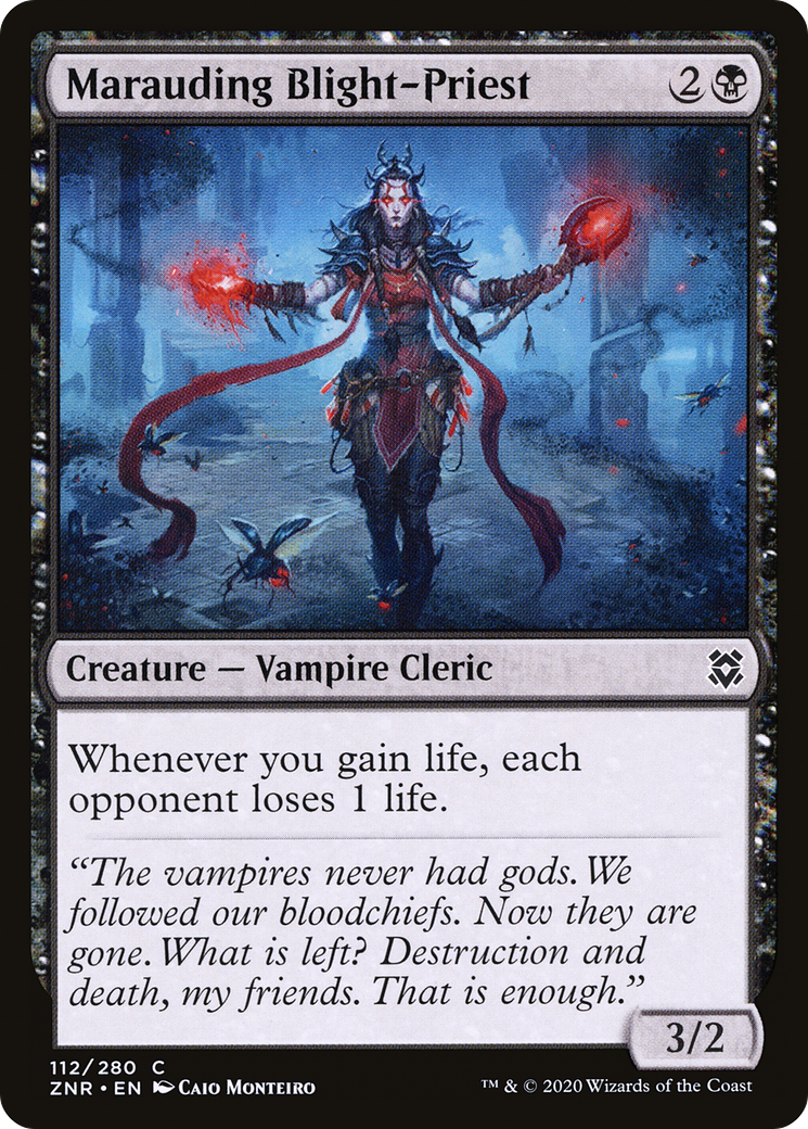 Marauding Blight-Priest (ZNR-112) [Zendikar Rising] Foil