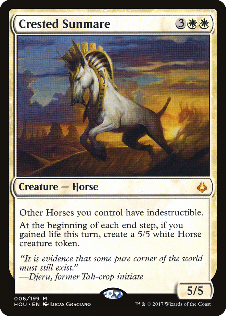 Crested Sunmare (HOU-006) [Hour of Devastation]