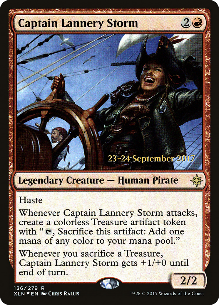 Captain Lannery Storm (PRE-136) [Ixalan Promos] Foil