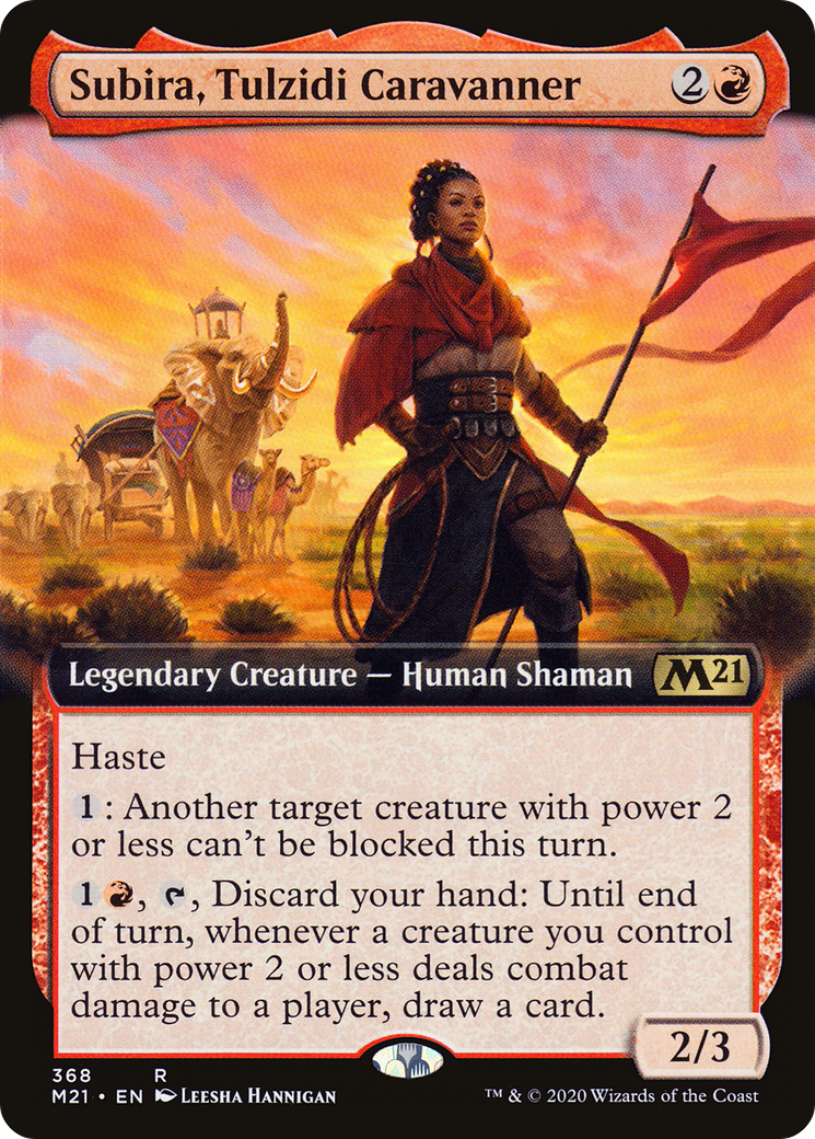 Subira, Tulzidi Caravanner (Extended Art) (M21-368) [Core Set 2021] Foil