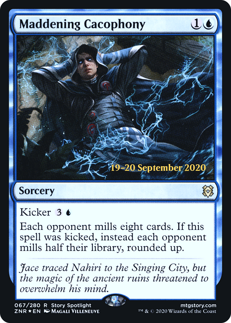 Maddening Cacophony (PRE-067) [Zendikar Rising Promos] Foil