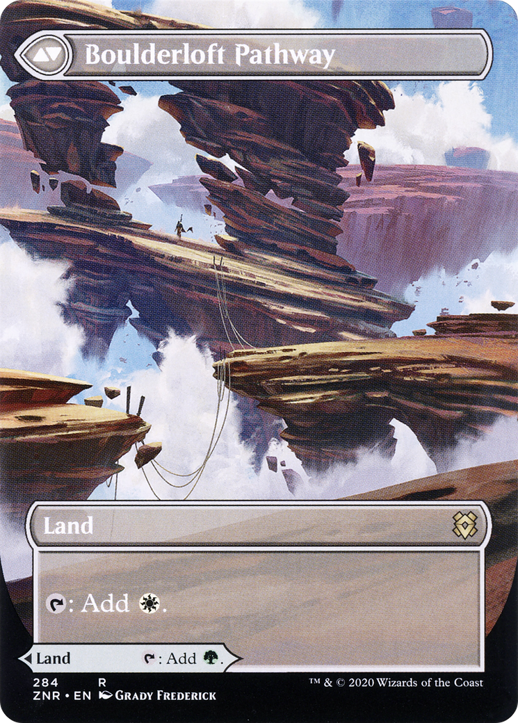 Branchloft Pathway (Borderless) (ZNR-284) (Showcase) [Zendikar Rising] Foil