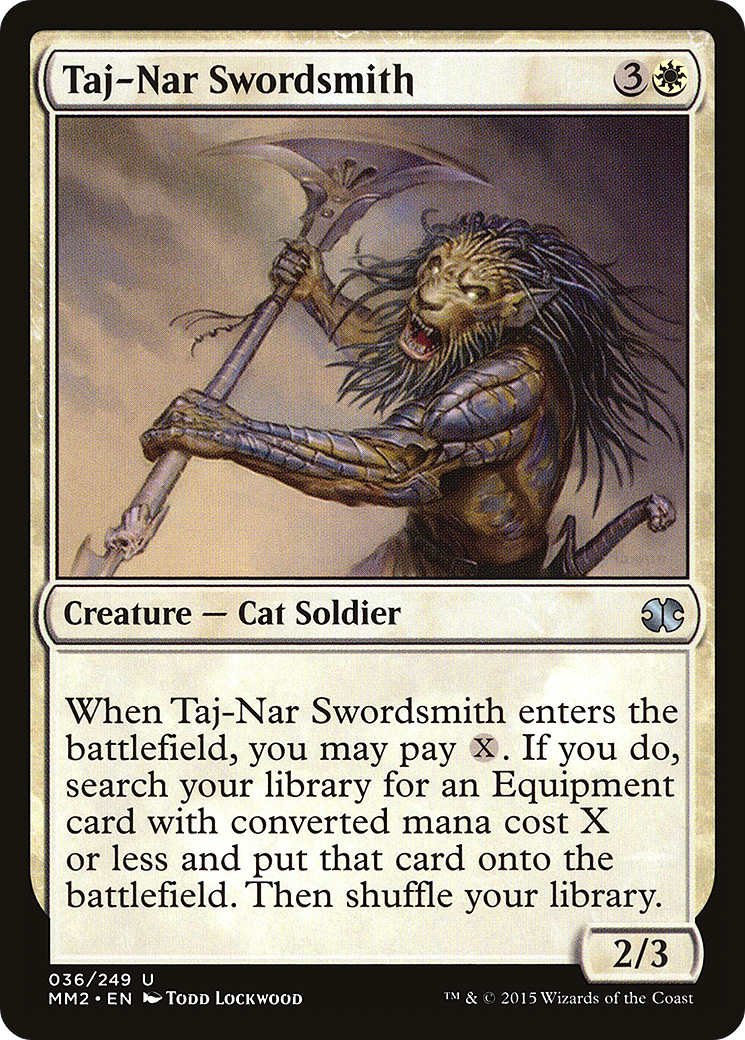 Taj-Nar Swordsmith (MM2-036) [Modern Masters 2015] Foil