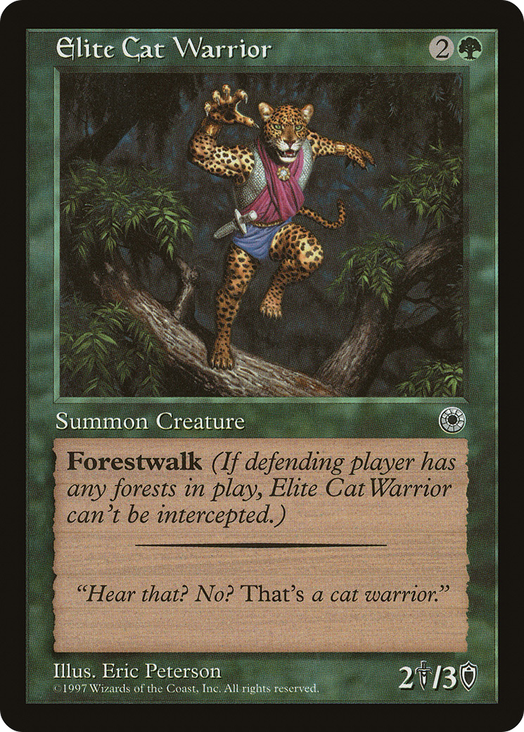 Elite Cat Warrior (Flavor Text) [Portal]