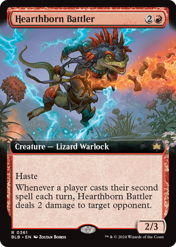 Hearthborn Battler (Extended Art) (BLB-361) [Bloomburrow] Foil