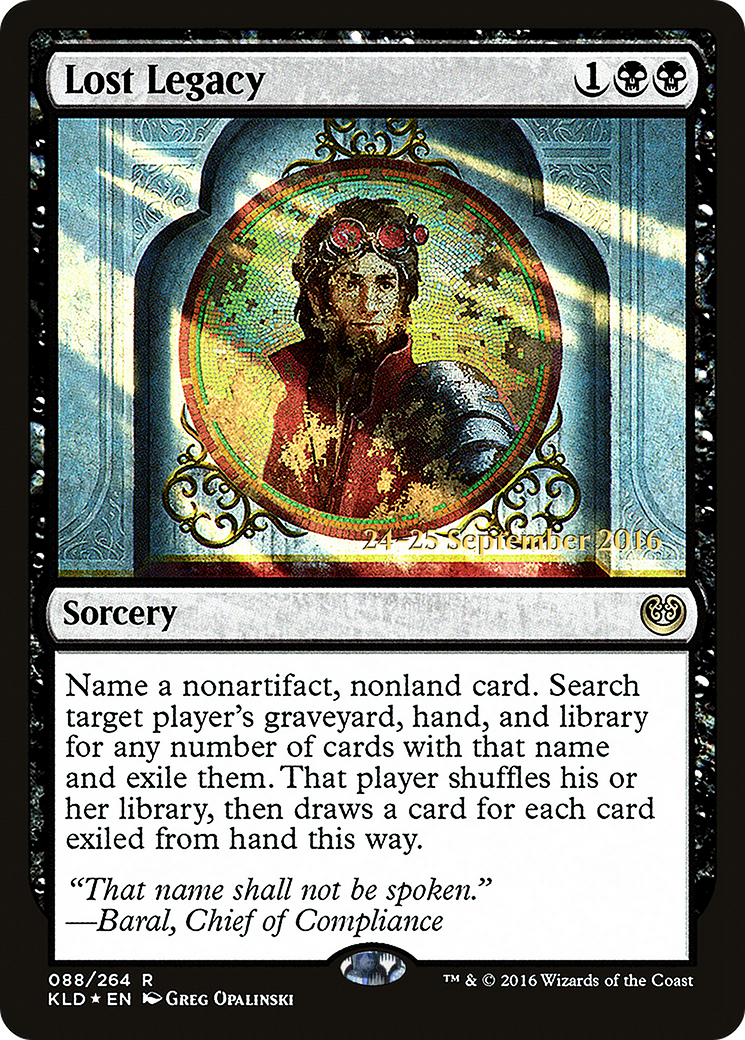 Lost Legacy (PRE-088) [Kaladesh Promos] Foil