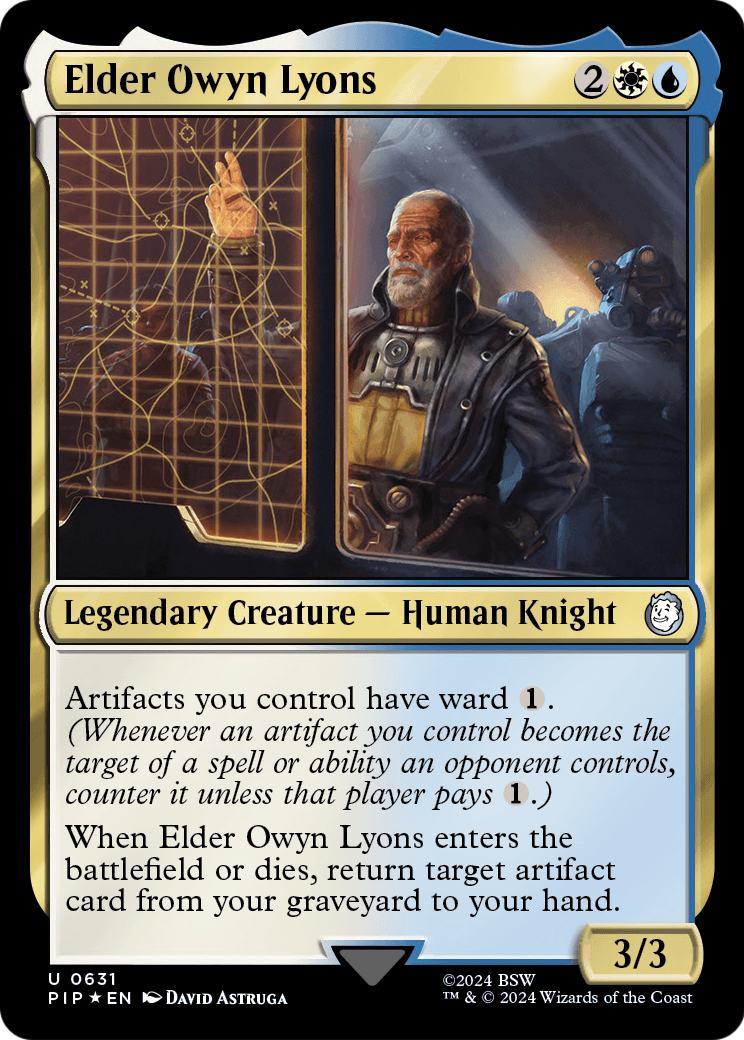 Elder Owyn Lyons (Surge Foil) (PIP-631) [Fallout] Foil