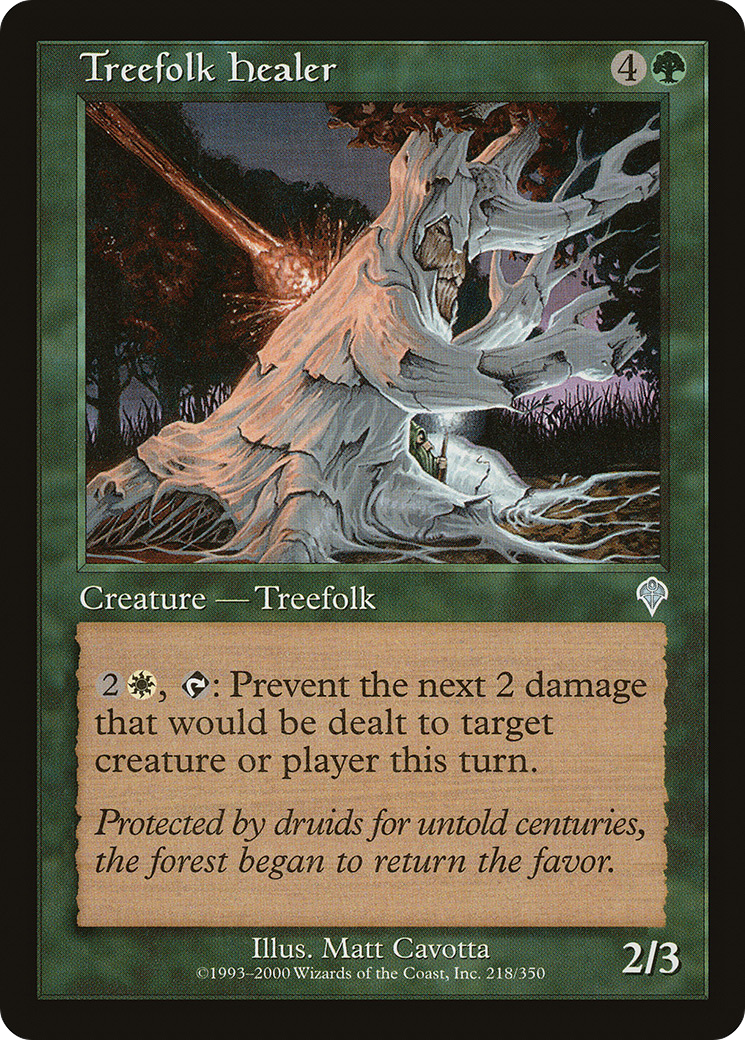 Treefolk Healer (INV-218) [Invasion] Foil