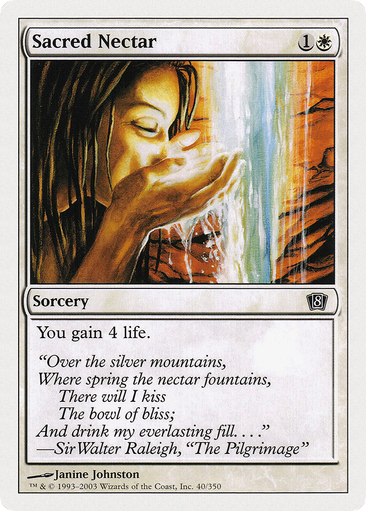 Sacred Nectar (8ED-040) [8th Edition]