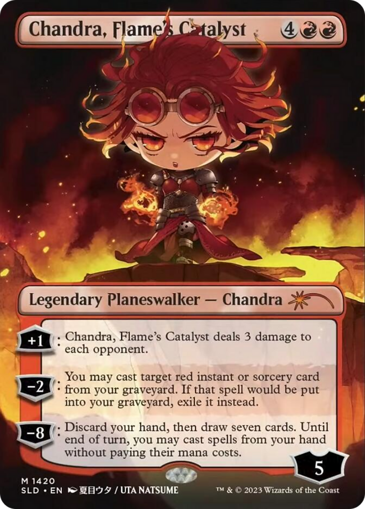 Chandra, Flame's Catalyst (SLD-1420) (Borderless) [Secret Lair Drop]