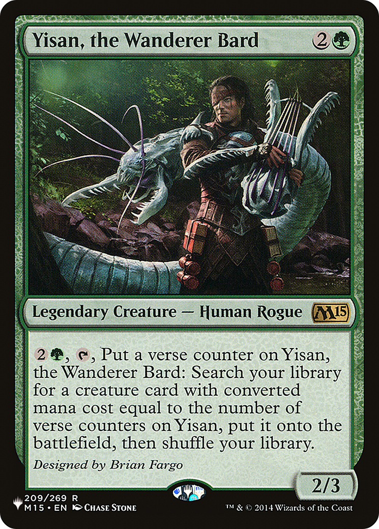 Yisan, the Wanderer Bard (LIST-209/269) [The List]